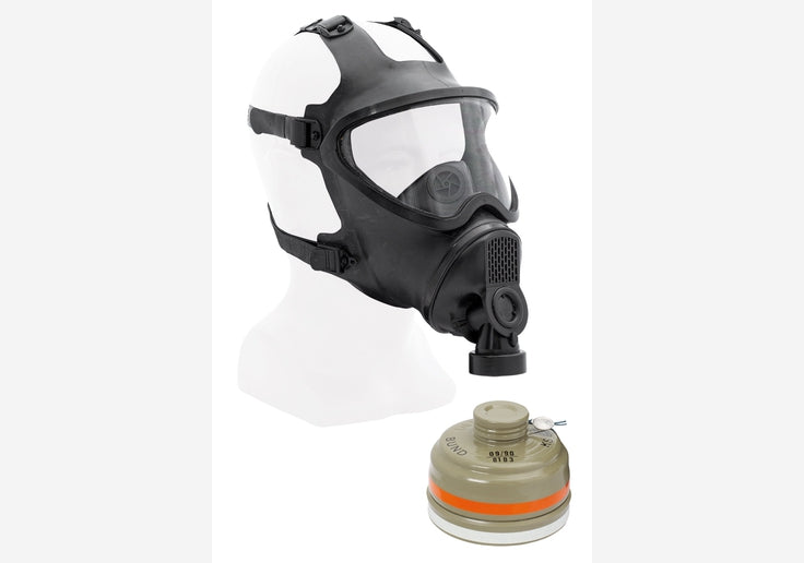 Laden Sie das Bild in Galerie -Viewer, {Belgische Schutzmaske BEM-4G mit Dräger Zivilschutzfilter-SOTA Outdoor
