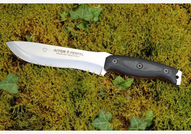 Laden Sie das Bild in Galerie -Viewer, {Aitor - Ferfal Outdoor-Messer mit Survival-Kit - neue Version
