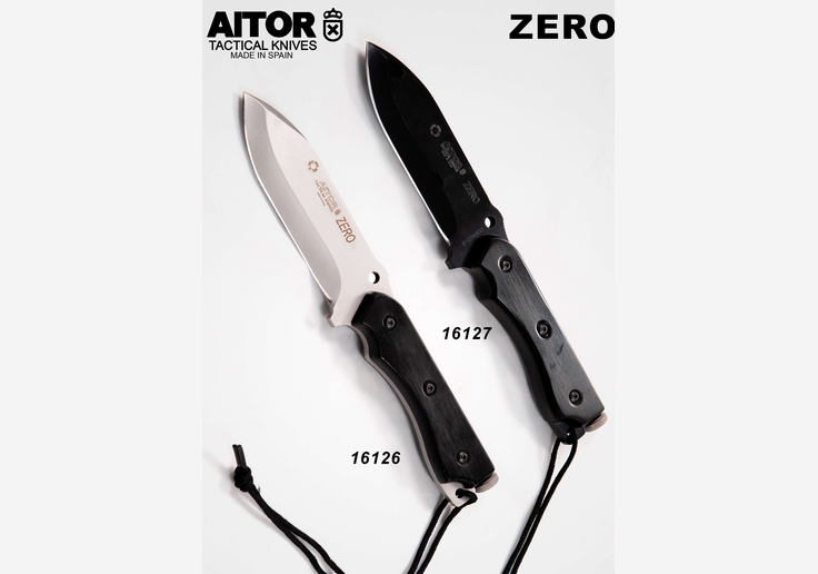 Laden Sie das Bild in Galerie -Viewer, {Aitor - Zero Black Taktisches Messer - Multifunktions-Scheide inklusive
