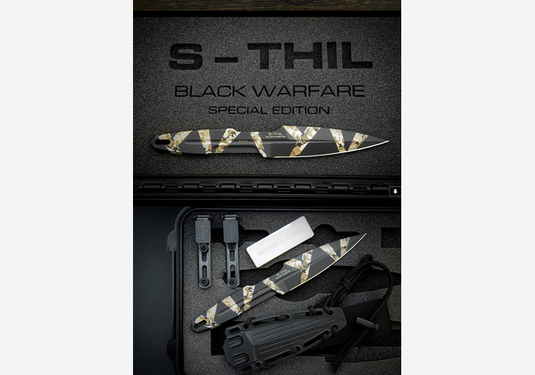 Extrema Ratio S-Thil Black Warfare Limitiert Einsatzmesser inkl. Nylon-Scheide-SOTA Outdoor