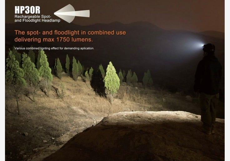 Laden Sie das Bild in Galerie -Viewer, {Fenix HP30R LED-Stirnlampe mit 2 Akkus 1.750 Lumen-SOTA Outdoor
