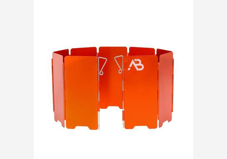 Load image into Gallery viewer, Gaskocher-Windschutz &quot;flach&quot; Aluminium Orange inkl. Transporttasche-SOTA Outdoor
