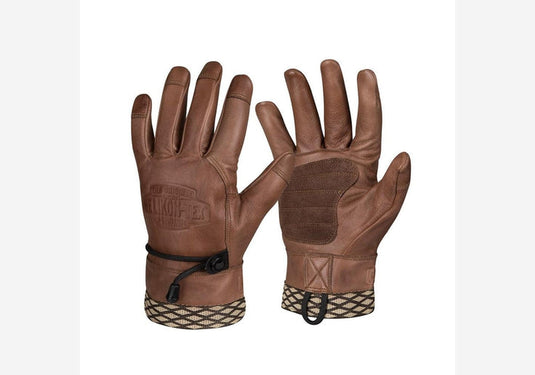 Helikon Tex Arbeits-Handschuhe "Woodcrafter Gloves" aus Rindsleder-SOTA Outdoor