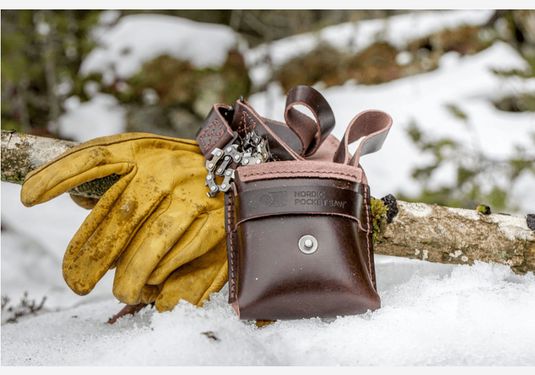 Nordic Pocket Saw Leder Edition Taschensäge inkl. Ledertasche-SOTA Outdoor
