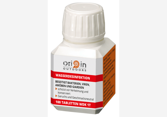 Origin Outdoors Desinfizierung / Trinkwasseraufbereitung-Tabletten 100er-Pack-SOTA Outdoor