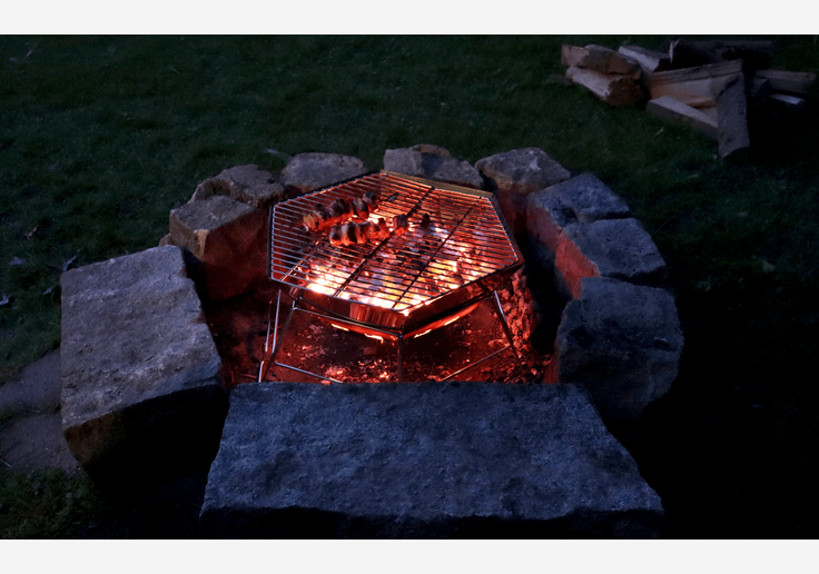 Load image into Gallery viewer, Origin Outdoors Hexagon Grill / Feuerschale Edelstahl inkl. Tragetasche-SOTA Outdoor
