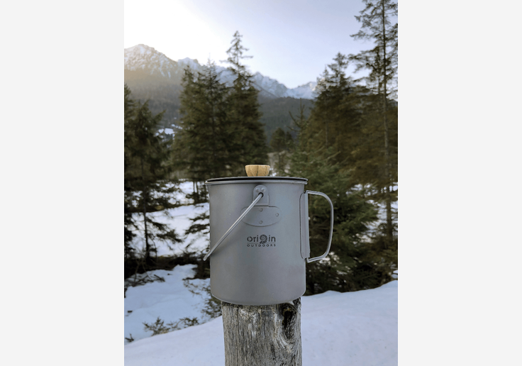 Load image into Gallery viewer, Outdoor Kaffeepresse aus Titan 750ml French Press Ultraleicht-SOTA Outdoor
