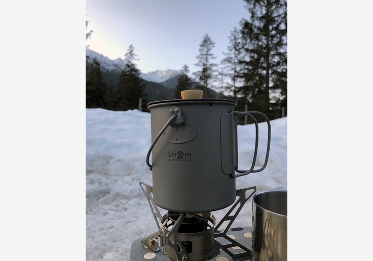 Load image into Gallery viewer, Outdoor Kaffeepresse aus Titan 750ml French Press Ultraleicht-SOTA Outdoor
