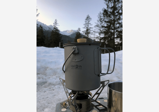 Outdoor Kaffeepresse aus Titan 750ml French Press Ultraleicht-SOTA Outdoor