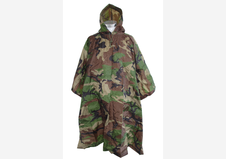 Load image into Gallery viewer, Regenponcho Ripstop US-Woodland
