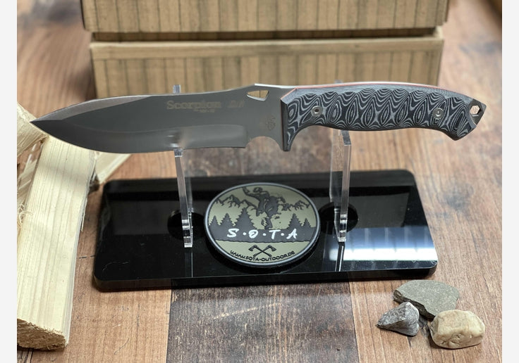 Laden Sie das Bild in Galerie -Viewer, {Scorpion 2.0 Outdoor-Messer mit Micarta Griff Made in Spain inkl. Nylonscheide-SOTA Outdoor
