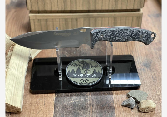Scorpion 2.0 Outdoor-Messer mit Micarta Griff Made in Spain inkl. Nylonscheide-SOTA Outdoor