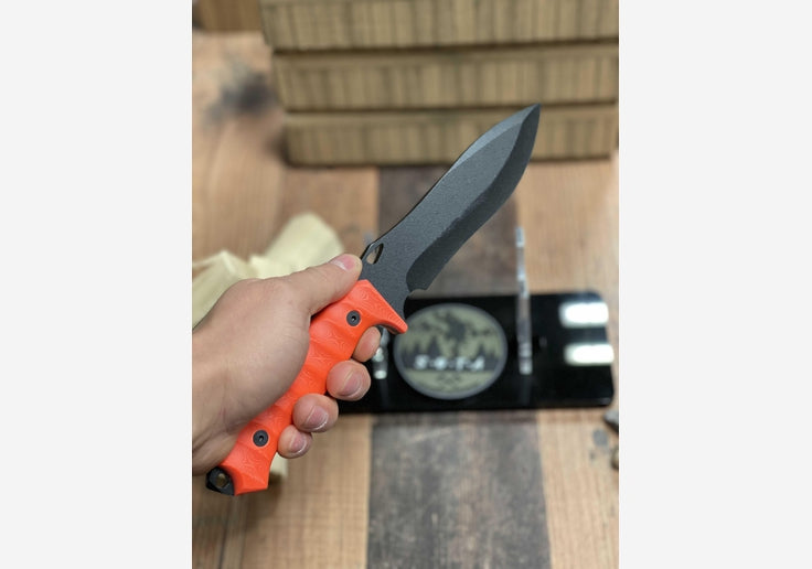 Laden Sie das Bild in Galerie -Viewer, {Scorpion 2.0 Outdoor-Messer mit Micarta Griff Orange Made in Spain inkl. Nylonscheide-SOTA Outdoor
