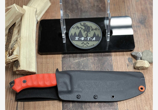 Scorpion 2.0 Outdoor-Messer mit Micarta Griff Orange Made in Spain inkl. Nylonscheide-SOTA Outdoor
