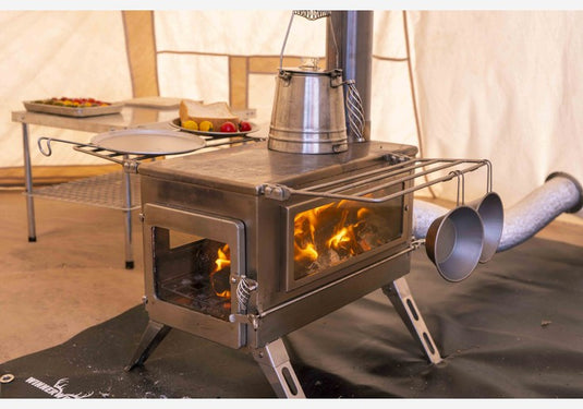 Zeltofen Winnerwell - Nomad PLUS Double View External Air L-sized Wood Burning Tent Stove