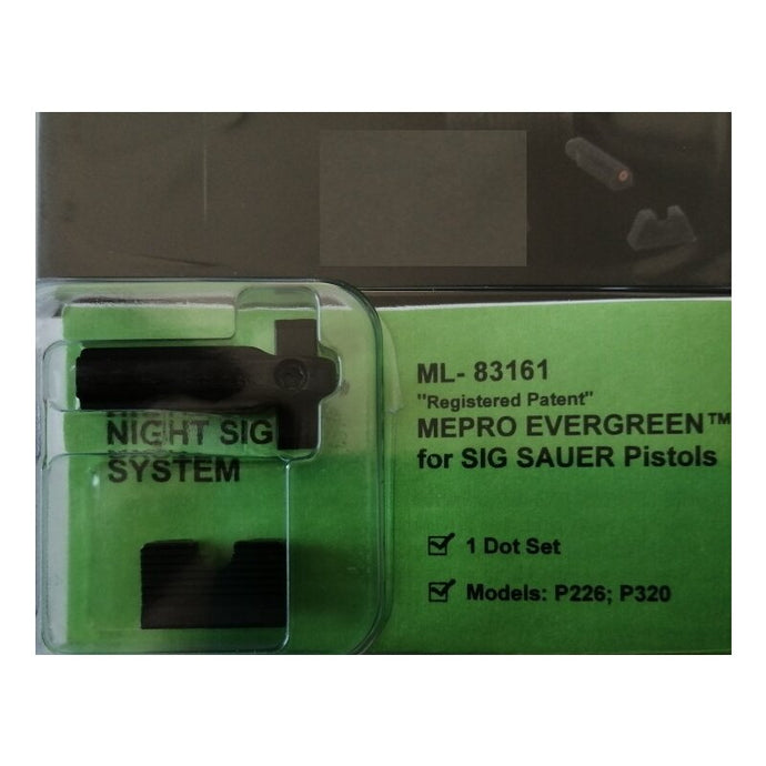 MEPRO ML-83161 G BL Evergreen LED Visierung für Sig Sauer P226 P320