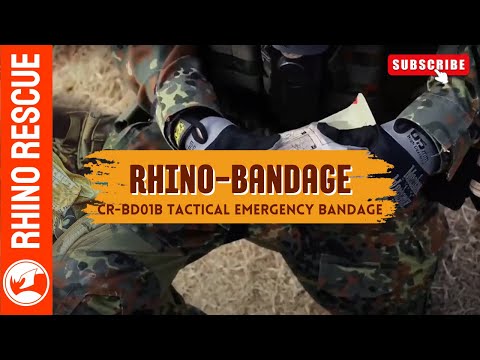 Load and play video in Gallery viewer, RHINO RESCUE Emergency Bandage 4 + 6 Zoll
