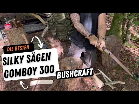 Load and play video in Gallery viewer, Silky Handsäge Gomboy 300-10 Große Bushcraft-Taschensäge 30cm
