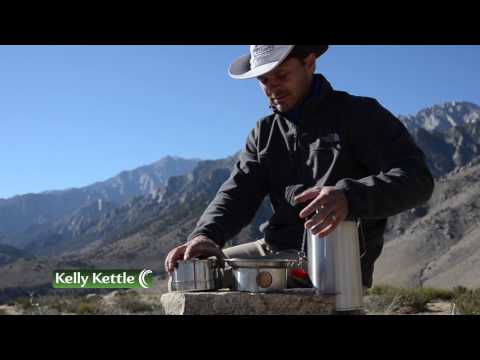 Load and play video in Gallery viewer, Kelly Kettle Hobo Stove für Base Camp und Scout aus Edelstahl
