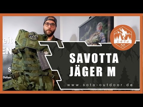 Load and play video in Gallery viewer, Savotta Jäger M Touren-Rucksack 32L Grün
